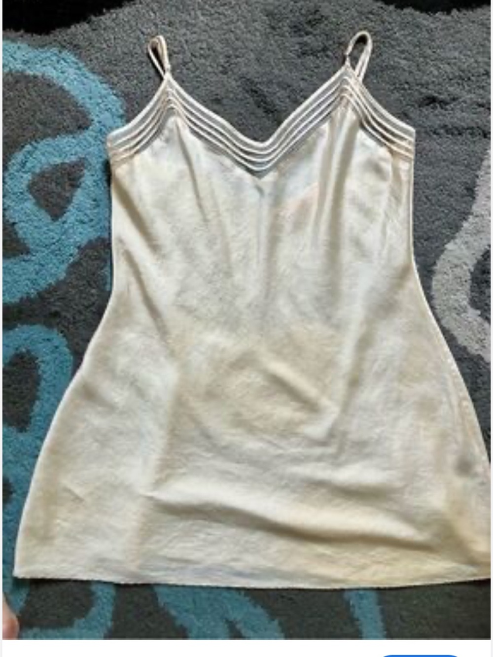 Victorias Secret silk SWomen's Cream Slip Cami Top